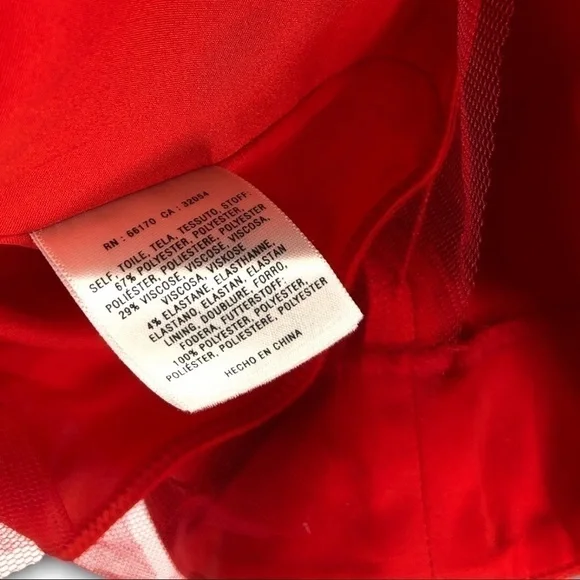 Anthro. Leifsdottir- Twist Front Red Dress - 4 - Picture 5 of 8